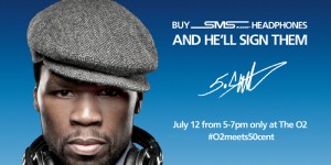 Buy O2′s SMS Audio headphones and meet 50 Cent in London