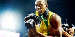 Usain Bolt DJs in London, probably better than Fatboy Slim at last night’s Olympics