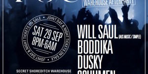 Will Saul announced as secret headliner of FOUND’s Street Warehouse after party.