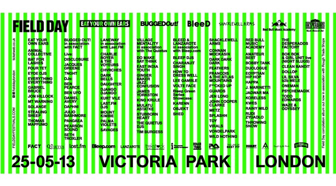 Field Day share final line-up featuring Ben UFO, Disclosure, Mount Kimbie and more