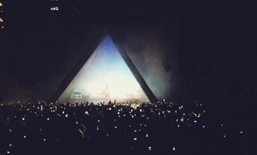 Watch Kanye West perform new material inside a pyramid