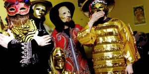 “Imagine being put inside a big drum with your family and then sent out for a ride in space”: freaking out with masked mystics Goat