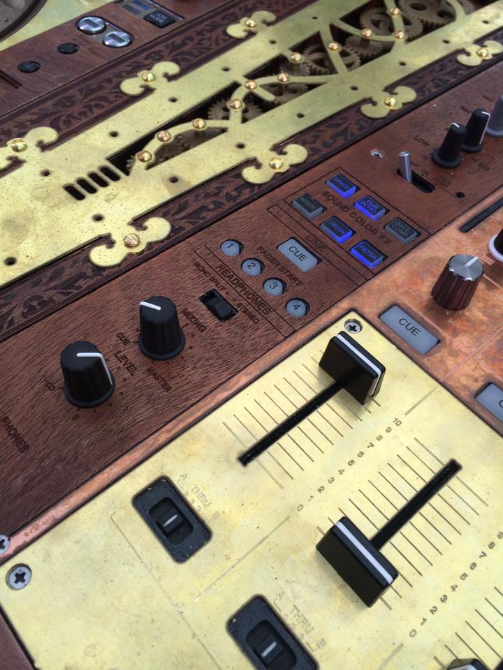 Tomorrowland commissioned a set of steampunk CDJs