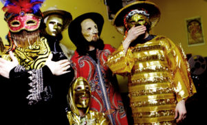 “Imagine being put inside a big drum with your family and then sent out for a ride in space”: freaking out with masked mystics Goat