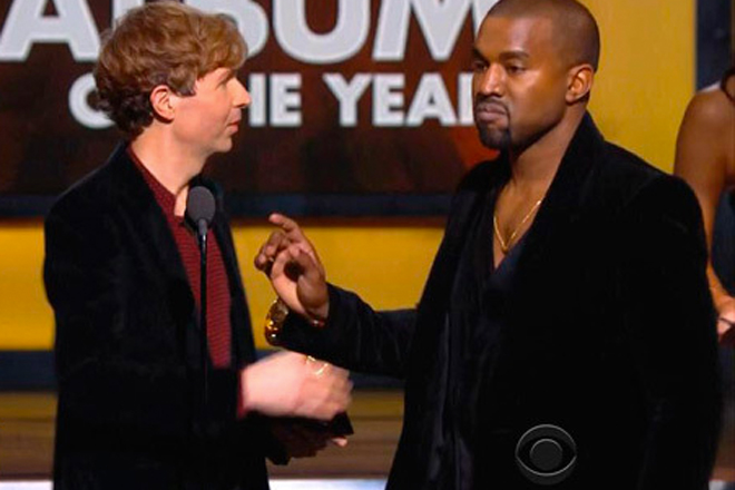 Kanye West nearly interrupted Beck's Album Of The Year Grammy acceptance speech