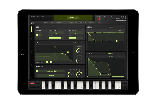 Korg recreates classic M1 digital synthesizer workstation for iPad