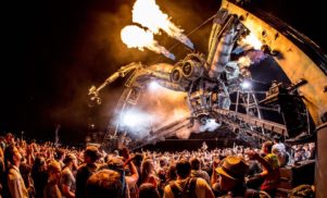 Meet the pyrotechnics crew behind Glastonbury’s fire-spitting spiders