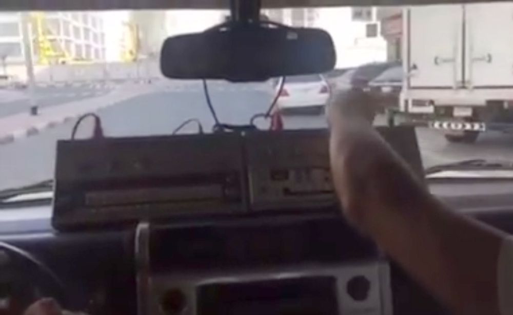 A Dubai raver has set up a 303 and 606 to make acid house while he drives