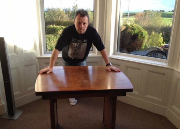 Ian Curtis' kitchen table is up for auction again