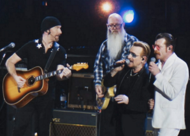 Eagles of Death Metal perform Patti Smith's 'People Have the Power' with U2 in Paris