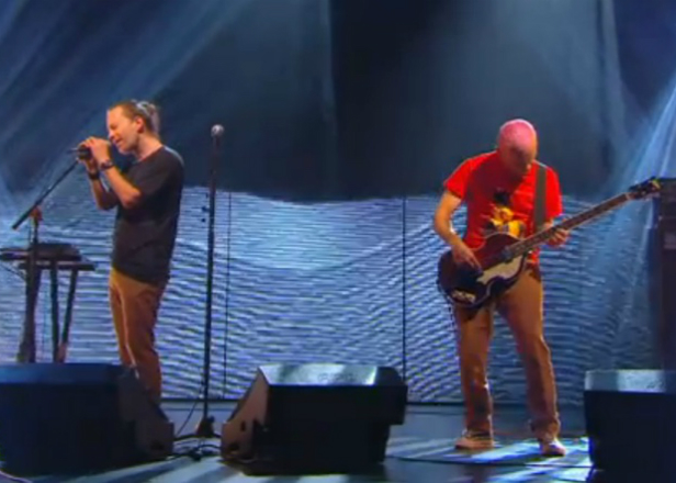 Watch Thom Yorke and Flea perform 'Atoms For Peace'