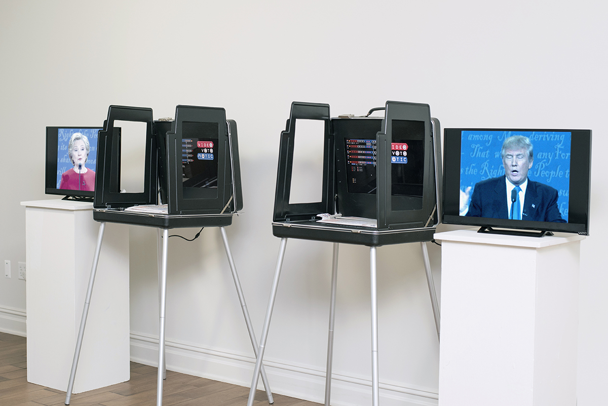 Someone turned a vintage voting machine into a musical instrument