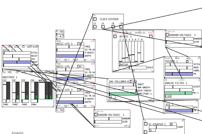 Automatonism gives you an awesome free modular synth in software