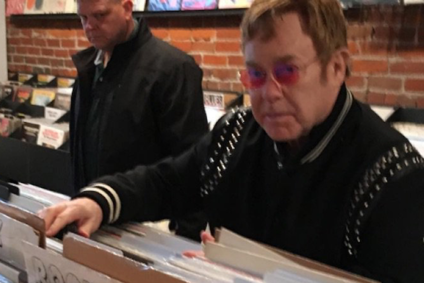Elton John just spent a fortune on vinyl in Vancouver, loves Tech N9ne