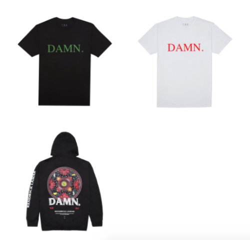 Kendrick Lamar releases DAMN. merch capsule collection