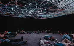 Ryoji Ikeda installation data-cosm [n°1] extended at 180 Studios until 1 February