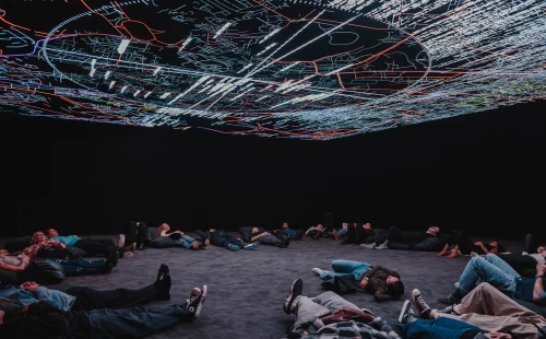 Ryoji Ikeda installation data-cosm [n°1] extended at 180 Studios until 1 February, 2026